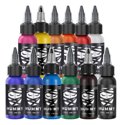 Mummy Pharaoh Usa Custom Tattoo Ink Set 1oz (1.0 Fl Oz) - Ki