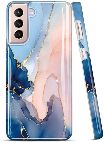 Funda Para Samsung Galaxy S21 5g (diseno Marmol Azul)