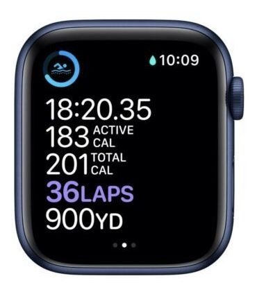 Apple Watch Series 6 Caja De Aluminio Azul De 44 Mm Con C...