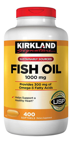 Omega 3 Fish Oil Kirkland X 400 - Unidad a $320