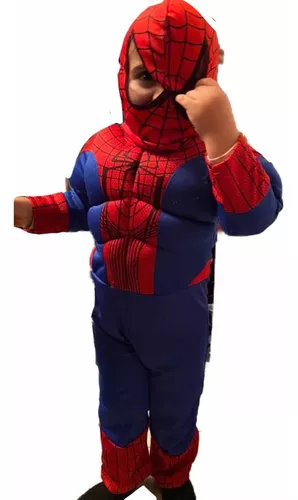 Disfraz Spiderman Hombre Araña Importado Musculoso Niño