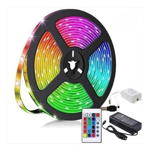 Cinta Led Multicolor Rgb Luz 5mts (no Rítmica)