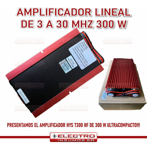 Amplificador Lineal De 3 A 30 Mhz 300w Hys T300 
