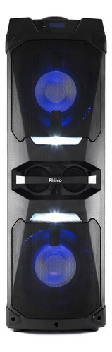 Caixa De Som Acústica Pcx16000 Bluetooth Usb 1600w Philco Cor Preto 110V/220V