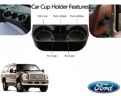 Porta Vasos Con Porta Celular Ford Excursion 2005