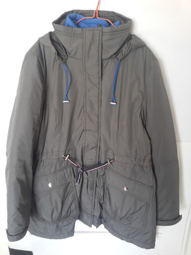 Campera Tommy Hilfiger Talle Xs / L Color Gris Y Azul