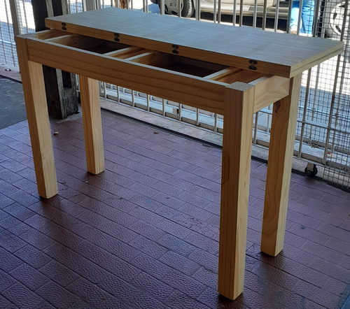 Mesa Libro, Extensible, Plegable 1.40x50 A 1.40x1.00 En Pino