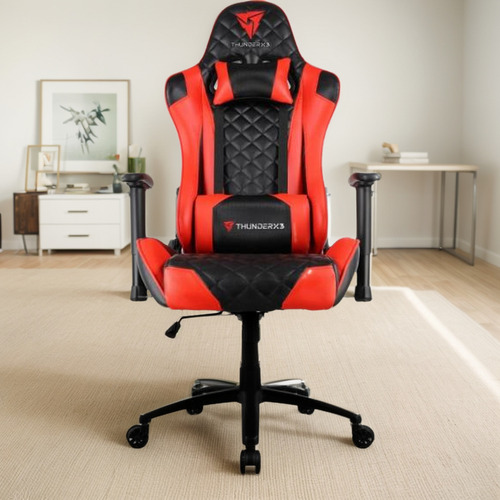 Cadeira Gamer Thunderx3 Tgc12 Vermelha Preto/vermelho Couro Sintético