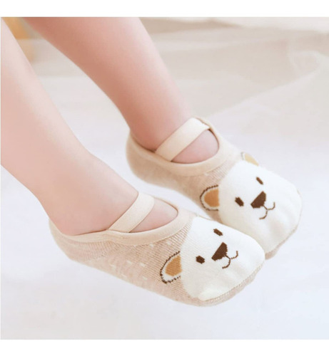 Calcetines Antideslizantes Bebe Dibujos Animados 6 Pares