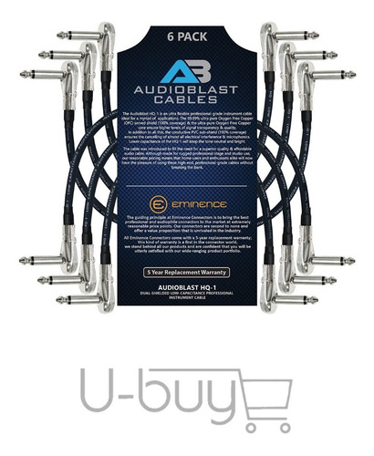 Cables Para Guitarras Audioblast 6 Units - 12 Inch Eminence