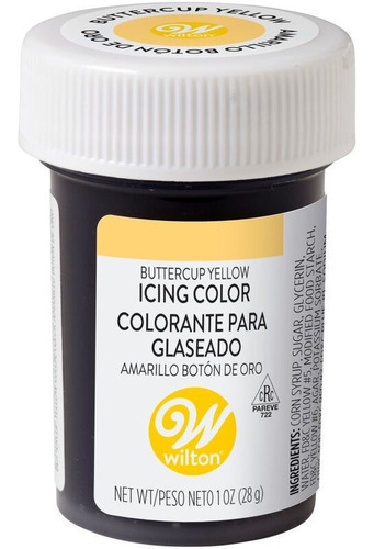 Colorante En Gel Amarillo Boton De Oro Comestible Wilton