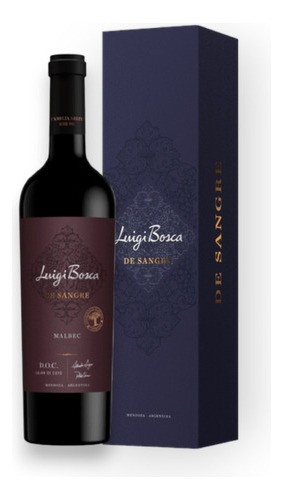 Botella De Vino Tinto Luigi Bosca De Sangre Malbec 750ml