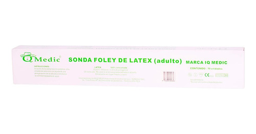 Sonda Foley Latex - Q Medic Caja X10 Und