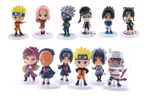 12 Estilo Anime Figura De Acción Naruto Modelo De Juguete