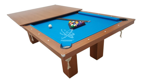 Mesa De Pool Paño Azul Torneo Con Tapa Comedor // Fushion Mb