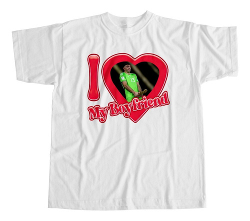Imagen 2 de 5 de Remera Algodón Selección I Love My Boyfriend - Escaloneta