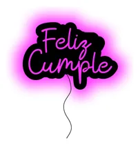 Comprar Cuadro Retroiluminado Led Feliz Cumple Feliz Cumpleaños