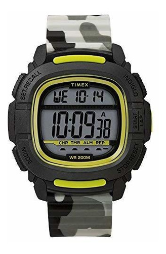 Timex Mando De Hombres Tw5m26100 47mm Silicona Negra Lgwhn