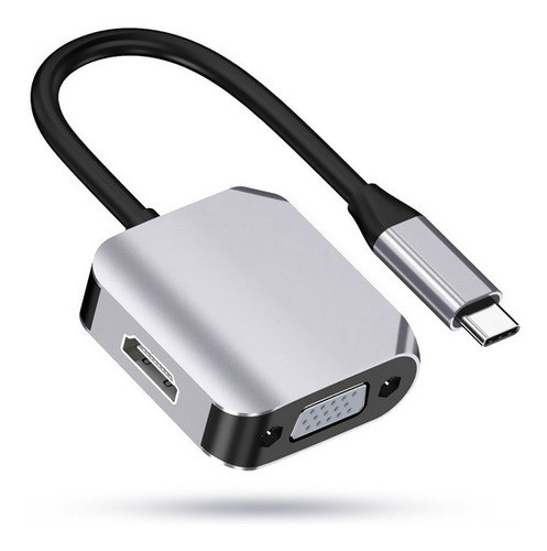 Conversor  Adaptador Usb-c A Hdmi 4k Vga1080 Hard Case