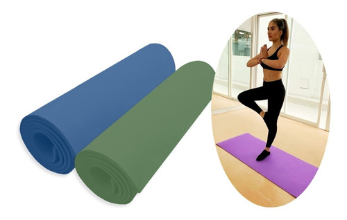 Pack 2 Pzas Tapete Mat Yoga Pilates (150x56 Cm) 6 Mm Oferta