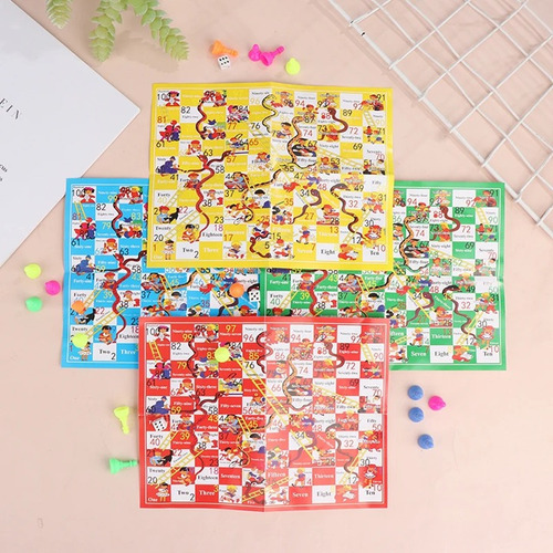80 Juego De Mesa Serpientes Y Escaleras Premio Bolo Regalo