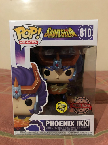 Funko Pop! Phoenix Ikki, Saint Seiya, 810 Glows In The Dark