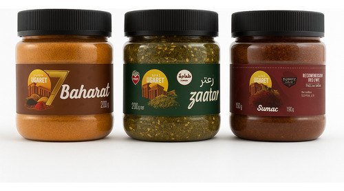 Mix De Especias Arabes Zaatar + Sumak + 7 Baharat 200gr
