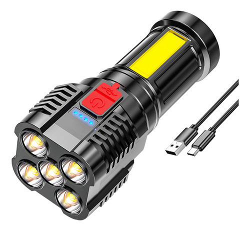 Linterna Led Recargable Usb.luces Modos Camping Hogar Emer