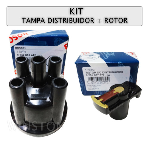 Tampa Distribuidor + Rotor Bosch Polo Classic 1.0 1.6 1.8 Mi