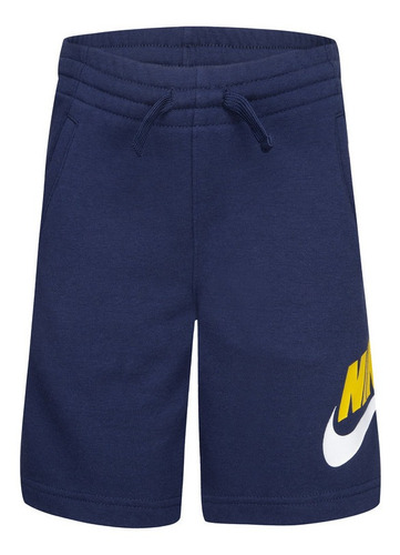 Short Nike Kids Nkb Club Hbr Ft Short Azul Niño Pequeño