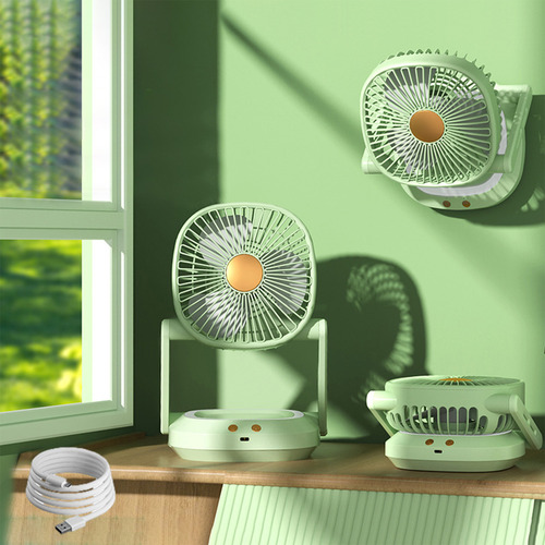 Escritorio De Oficina Con Ventilador Pequeño Plegable T Ligh