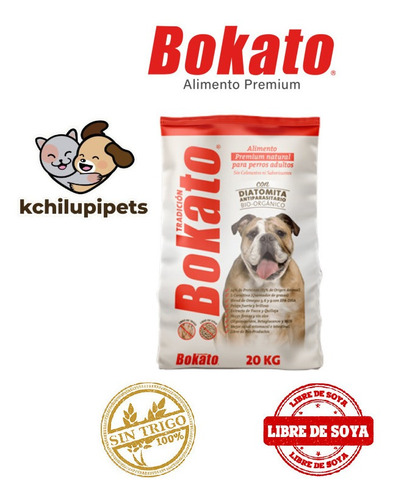 Imagen 1 de 5 de Alimento Premium Perro - Bokato Tradición 20kg.