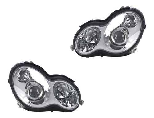 Par Faros Depo Mercedes Benz Clase C 03 A 05