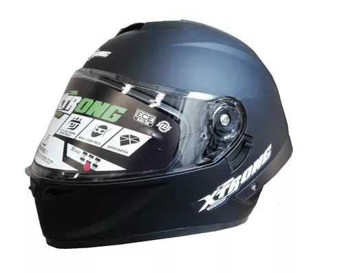 Casco Integral Moto Xtrong Xtr-667 Negro Doble Certificado