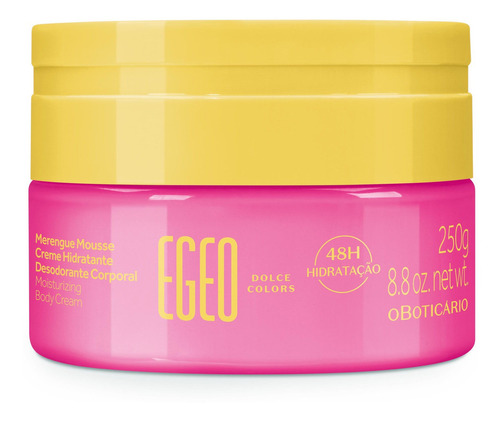 Crema corporal desodorante hidratante Egeo Dolce Colors 250 g