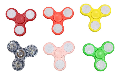 Spinner Fidget Plástico Abs Antiestrés Juguete Buen Giro 