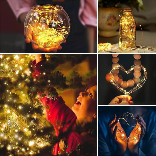 Guirnaldas Luces 1000 Micro Led Hadas 100 Metros Navidad