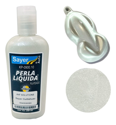 Perla Líquida Sayer Automotiva Kp-0900 Plata Aperlado 250ml