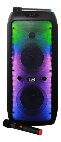 Bafle 2x 10 Pulgadas Con Karaoke Y Microfonos Lm-bs010