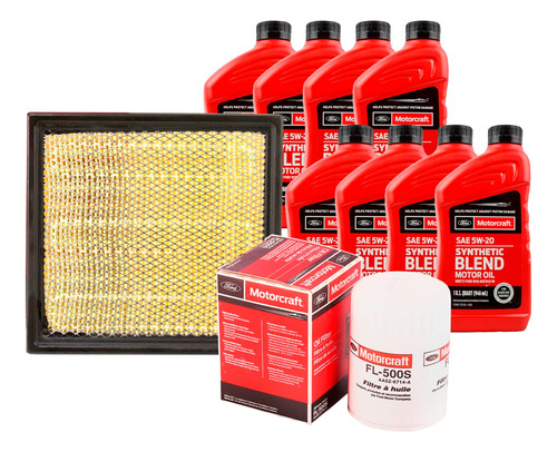 Kit Mantención Ford F150 5.0 Filtro Aceite+aceite+aire