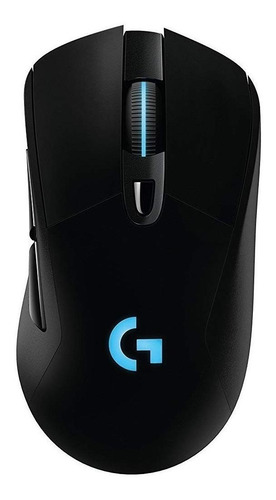 Mouse gamer de juego inalámbrico recargable Logitech G Series Lightspeed G703 negro