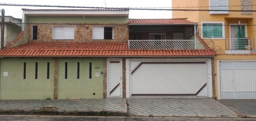 Imagem 1 de 26 de Sobrado 3 Dormitórios (súíte) 5 Vagas, 178 M² - R$ 700.000 - Utinga - Santo André/sp - So0443