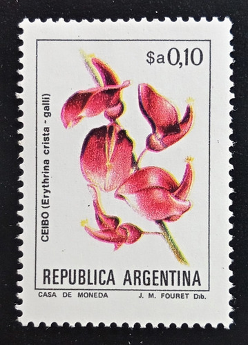 Argentina Flores, Gj 2100 0,10 Pa Tiz Fosf 1983 Mint L17160