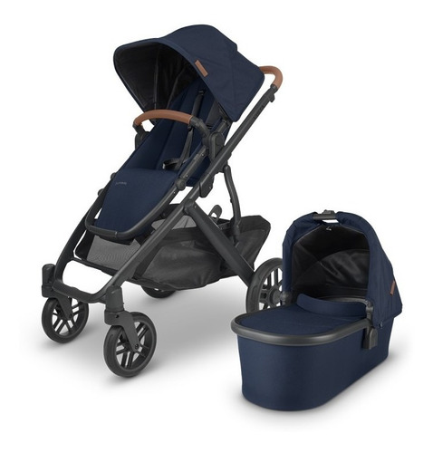 Cochecito Uppababy Vista V2 Noa Azul Con Moises