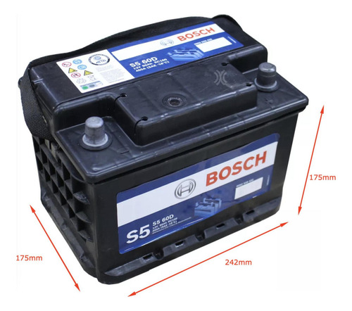 Bateria Bosch S5 60d Reforzada P/ Citroen Saxo 1.5 D 00-03