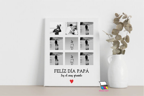 Imagen 5 de 5 de Cuadro Lienzo Personalizado 20x30cm Regalos Especiales