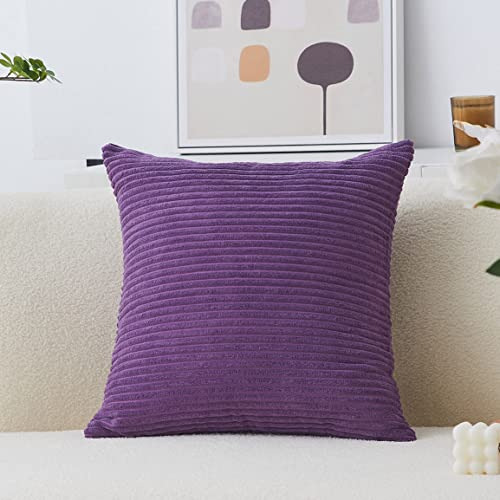 Home Brilliant Funda De Almohada De 24 X 24, Terciopelo De P