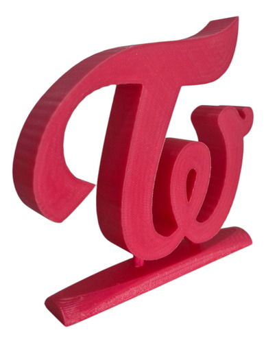 Adorno Logo Twice Kpop Decoración Impresión 3d Pla Logo Twice