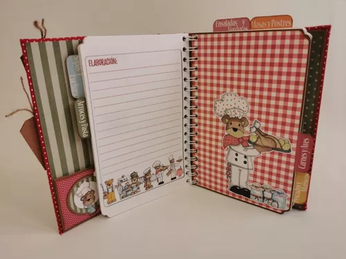 cuaderno de recetas scrapbook 