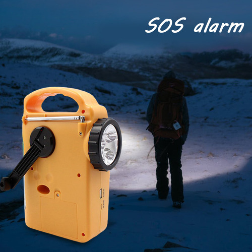 ; Radio De Mano Con Energía Solar De Uso Múltiple, Linterna